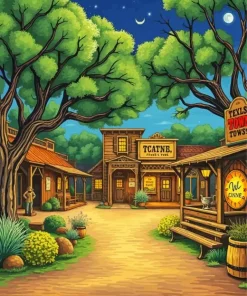 Aesthetic Luckenbach Texas Paint By Numbers