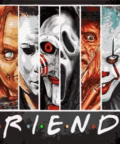 Halloween Friends Paint By Number