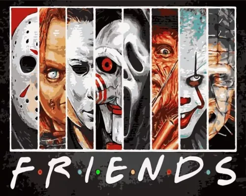 Halloween Friends Paint By Number