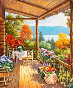 Log Cabin Paint By Numbers