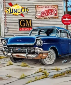 Vintage Car Paint By Number