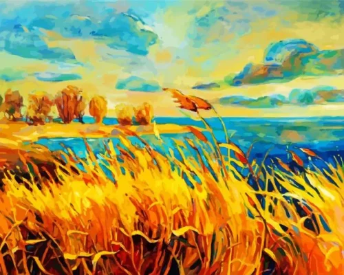 Golden Fields Paint By Number