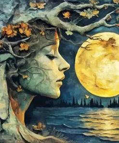 Tree Woman Paint By Number