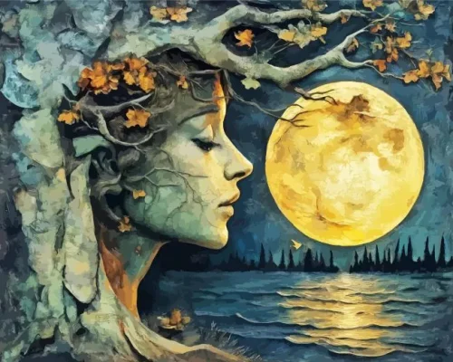 Tree Woman Paint By Number