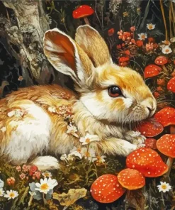 Woodland Rabbit Paint By Numbers