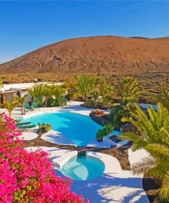 Aesthetic Lanzarote Canary Island Paint By Numbers