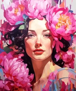 Floral Lady Paint By Numbers