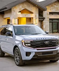 Grey Ford Expedition Paint By Numbers