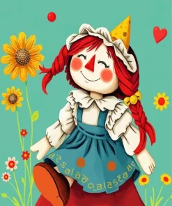 Raggedy Ann Doll Paint By Numbers
