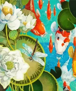 Koi Pond Paint By Numbers