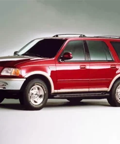 Red Ford Expedition Paint By Numbers