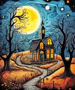 The Haunted House Paint By Numbers