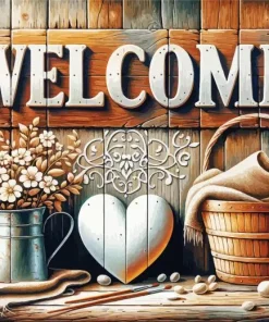 Welcome To Our Home Paint By Numbers