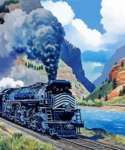 Denver and Rio Grande Western No. 3707 Paint By Number