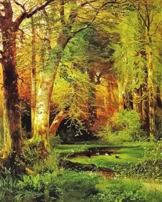Forest Scene Paint By Numbers
