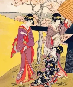 Gotenyama no Hanami Hidari Paint By Numbers