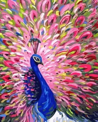 Magnificent Peacock Paint By Numbers