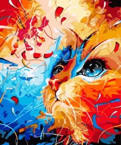 Abstract Cat Paint By Numbers