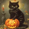 Halloween Cat Paint By Numbers