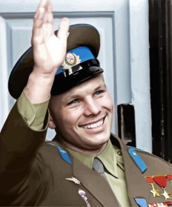 Soviet Cosmonaut Yuri Gagarin Paint By Numbers