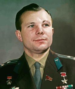 Aesthetic Yuri Gagarin Art Paint By Numbers