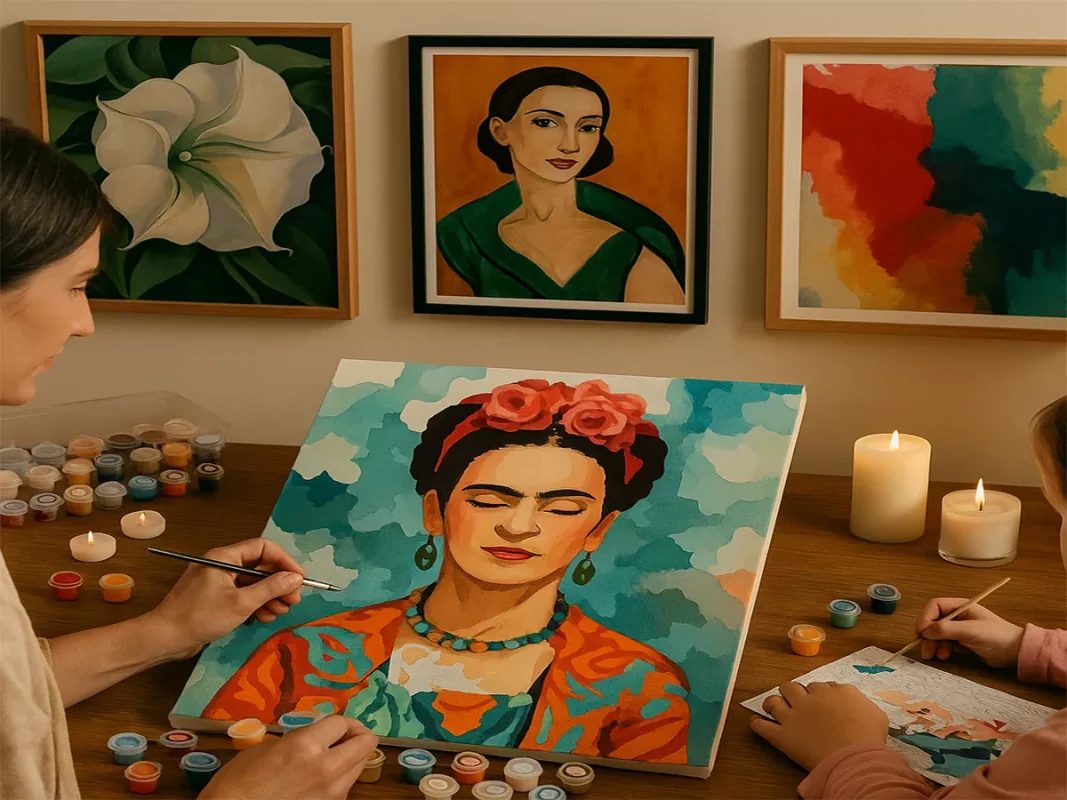 Bringing famous Women Painters Art Spirit Home with Painting by Numbers
