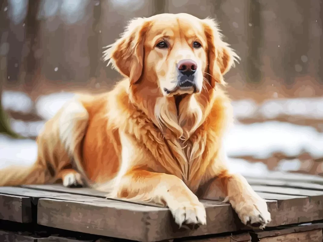 Capturing the Charm of Golden Retrievers with Dog Painting Kits