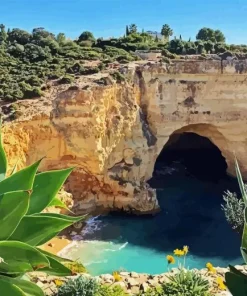 Carvoeiro Portugal Landscape Paint By Numbers