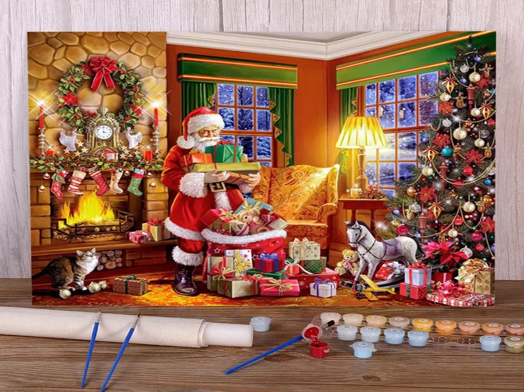 Christmas Paint by Numbers kit