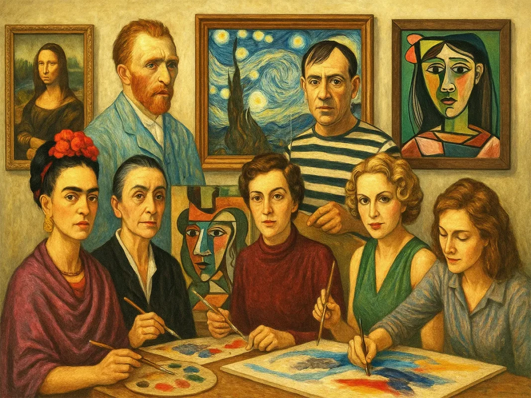 How Famous Women Painters Work Connects to the Great Painters in History