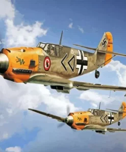 Messerschmitt Bf 109 Aircraft Paint By Numbers
