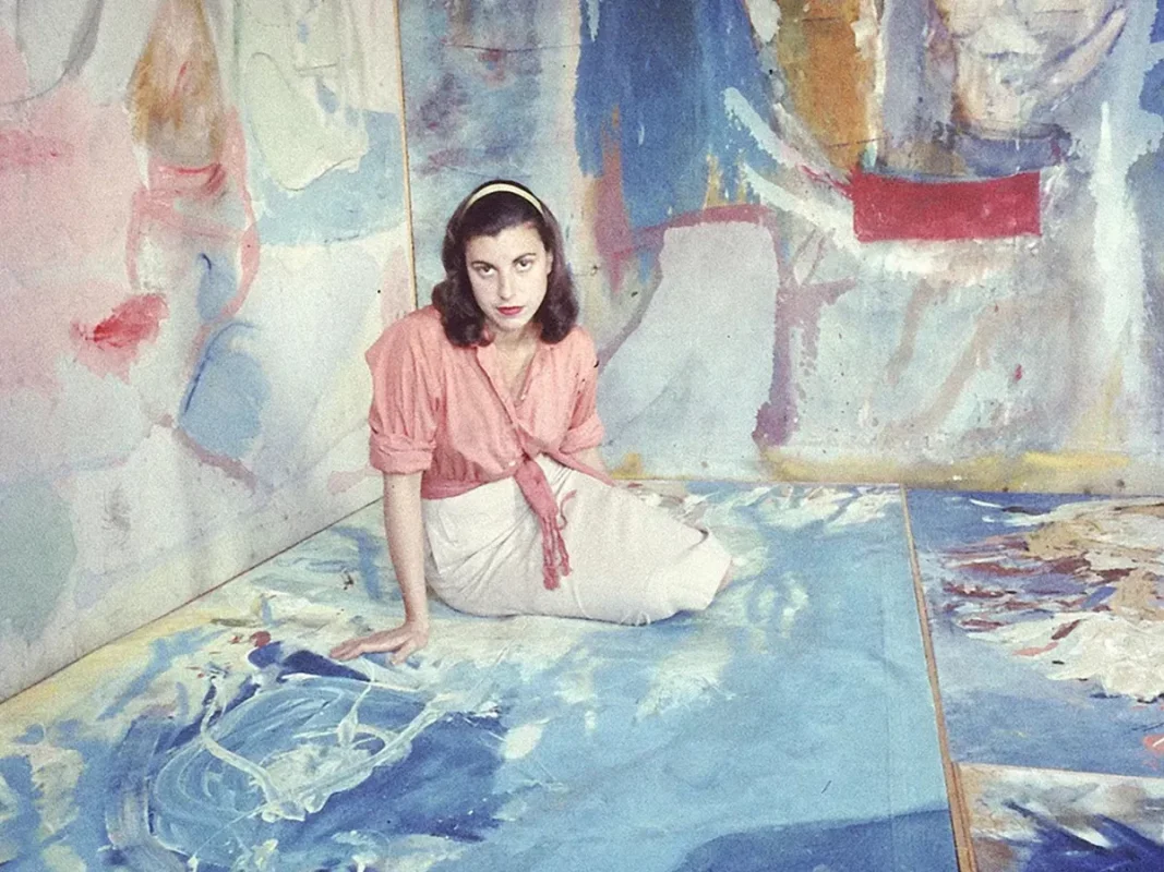 Portrait of American abstract painter Helen Frankenthaler