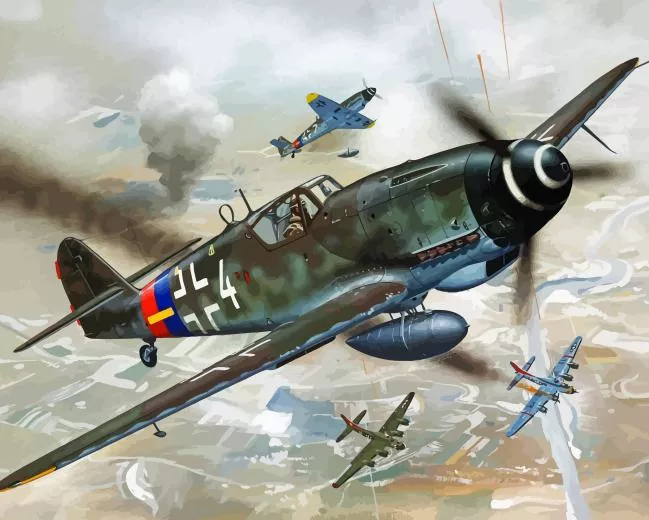 Revell Messerschmitt Bf 109 paint by number Revell Messerschmitt Bf 109 Paint By Numbers