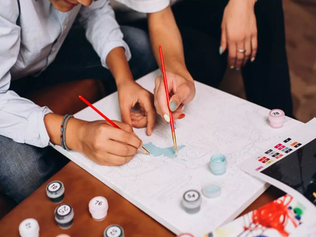 The Calming Side of Painting on Valentine’s Day Date