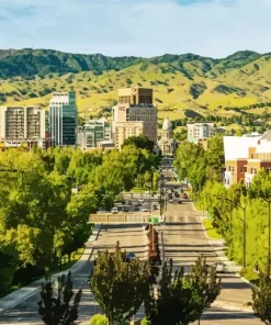 Boise Idaho Landscape Paint By Numbers