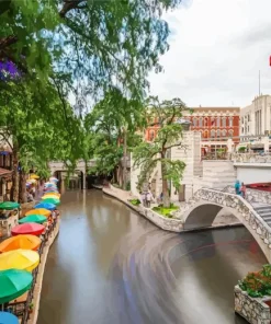 Riverwalk San Antonio TX Paint By Numbers