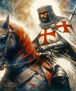 The Knight Templar Art Paint By Numbers