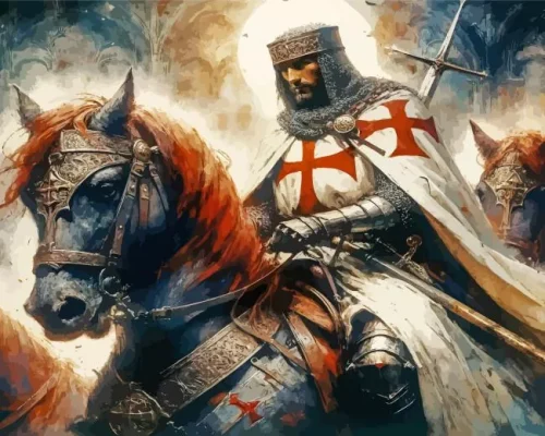 The Knight Templar Art Paint By Numbers
