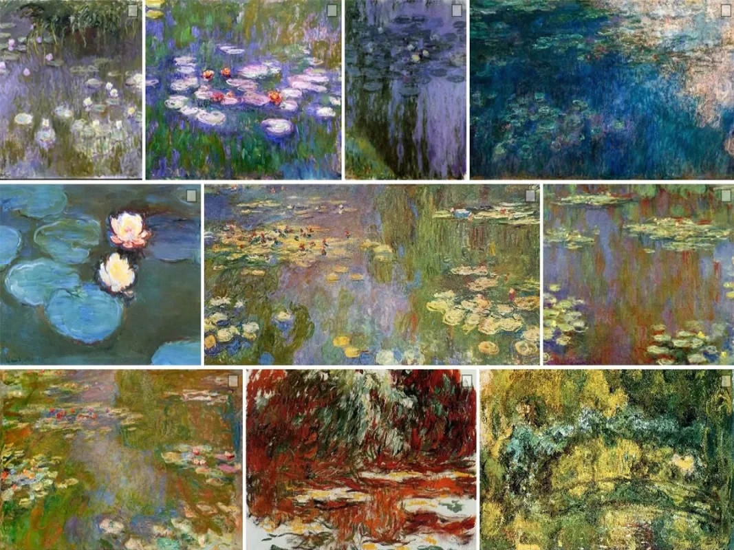 The Water Lilies Series of Claude Monet Impressionism