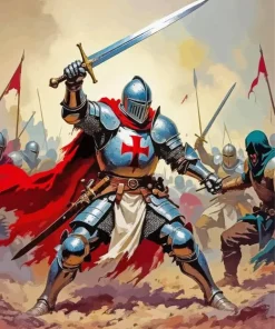 Aesthetic The Knight Templar Paint By Numbers
