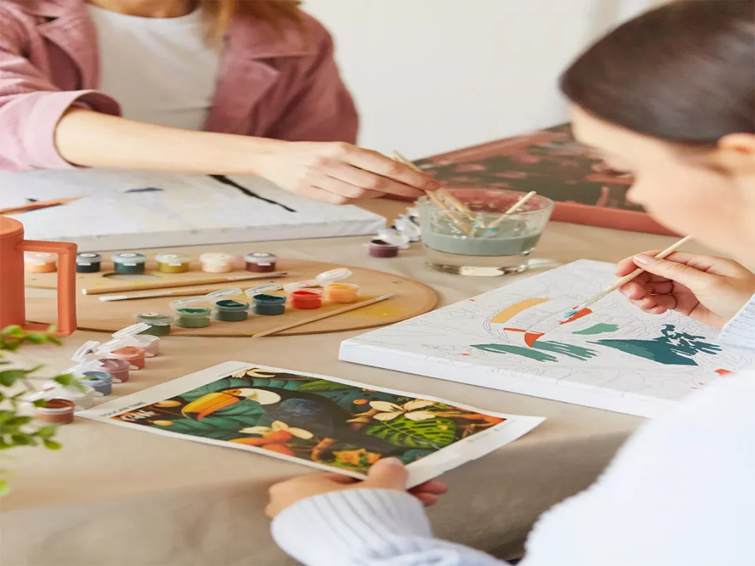 sharing paint by numbers moments