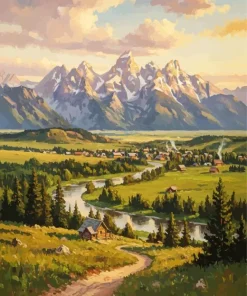 Jackson Hole Artwork Paint By Numbers