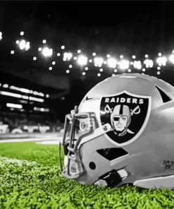 Las Vegas Raiders Helmet Paint By Numbers