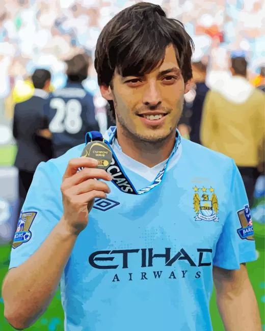 David Silva player paint by numbers David Silva Paint By Numbers