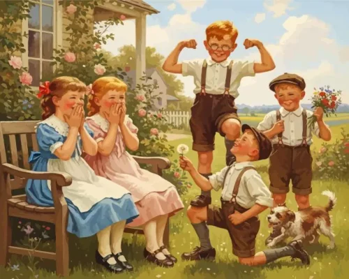 Flirting Follies Paint By Numbers 