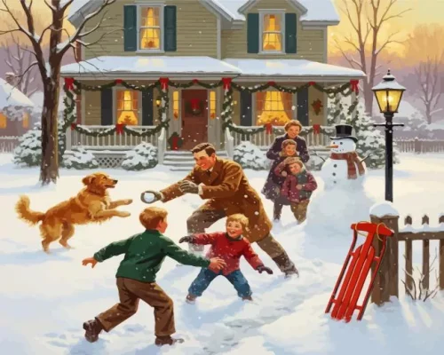 The Hush Of Winter Play Paint By Numbers