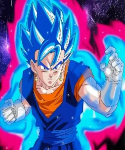 Powerful Blue Vegito Dragon Ball Paint By Numbers