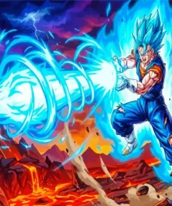 SSJ Blue Vegito Dragon Ball Paint By Numbers z
