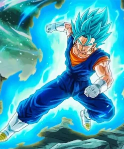 Powerful Blue Vegito Paint By Numbers