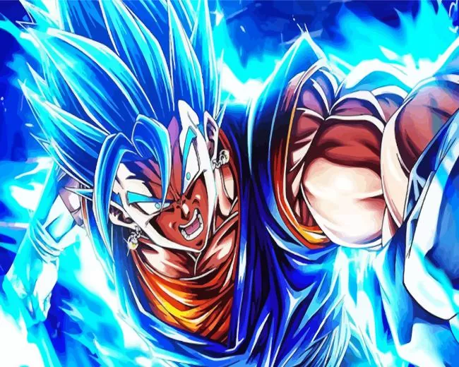 ssj blue vegito paint by number Blue Vegito Paint By Numbers